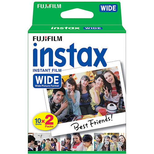 Fujifilm Instax Wide Instant Color Film ISO 800 10 Exposures 2 Cartridges (16385995)