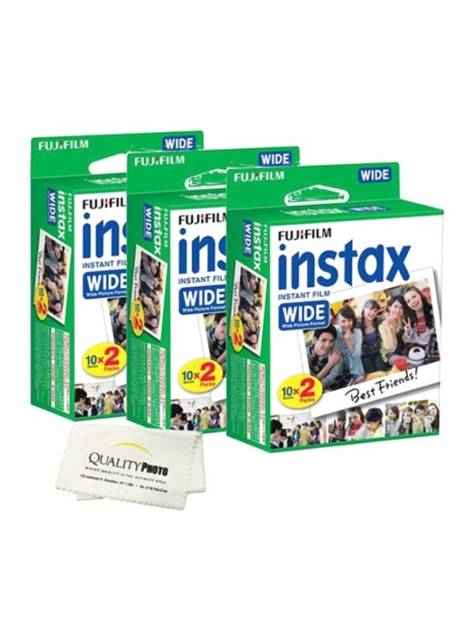 Fujifilm Instax Wide Film Double Pack, Glossy (16899922)