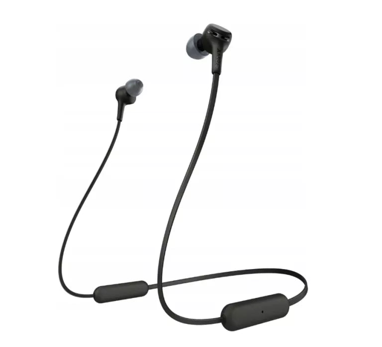 Sony WI-C100 - Earbuds with microphone - in-ear - neckband - Bluetooth - wireless - black
