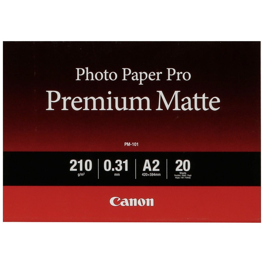 Canon Pro Premium PM-101 Smooth Matte Photo Paper A2 20 Sheets (8657B017) g/m2