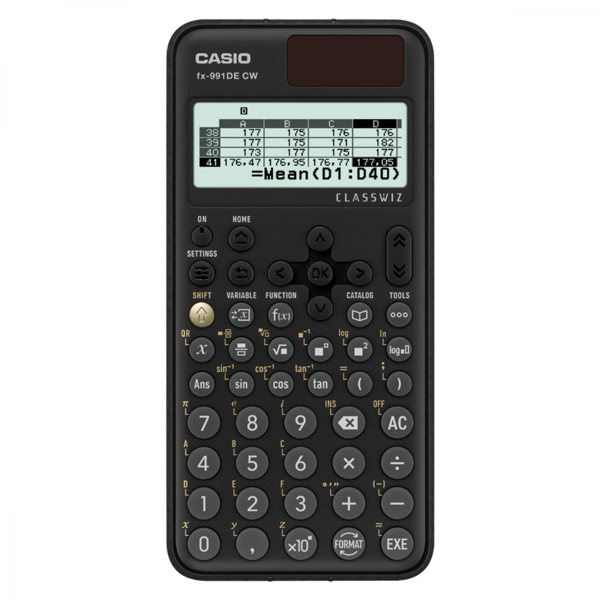 Casio FX-82DE CW Pocket Scientific Calculator Black