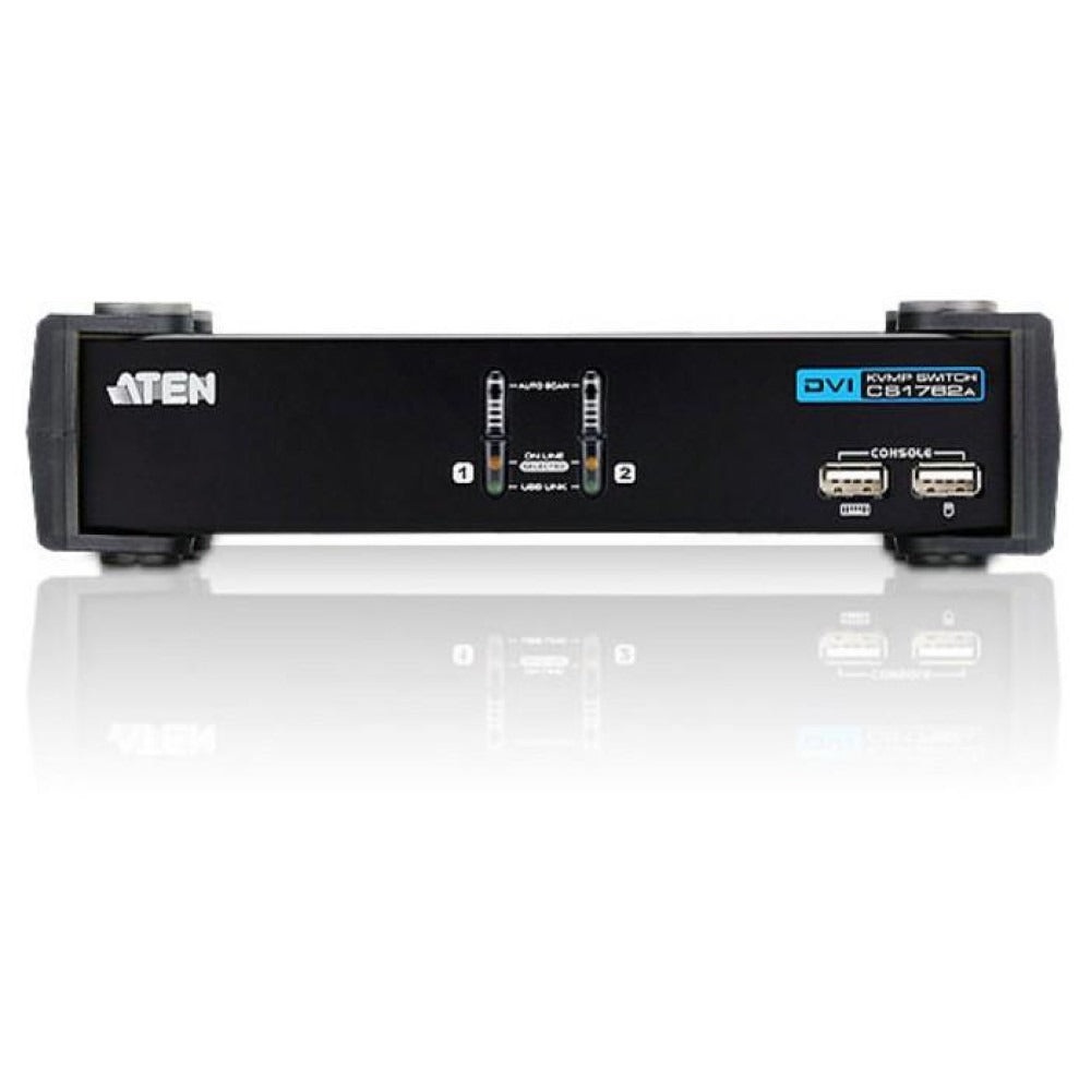 ATEN CubiQ CS1762A - 2-Port USB KVM/Audio Switch - External
