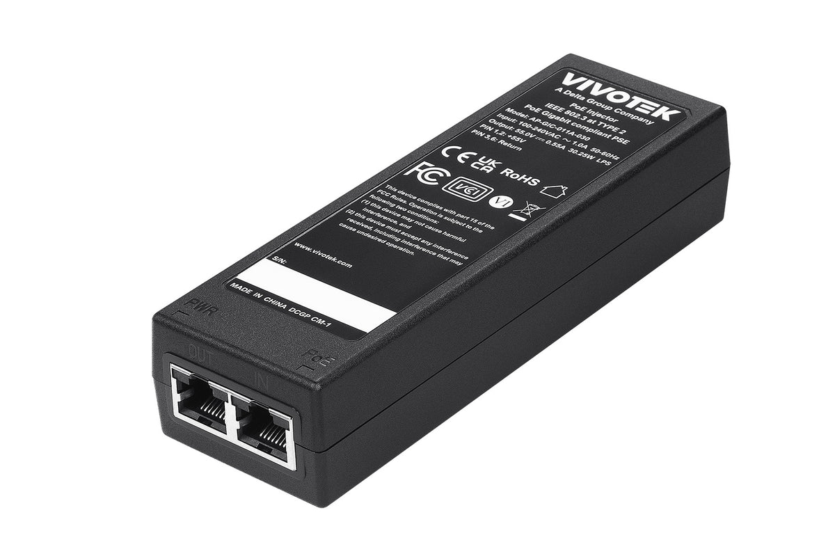 VIVOTEK AP-GIC-011A-030 Active PoE Injector for Network Devices