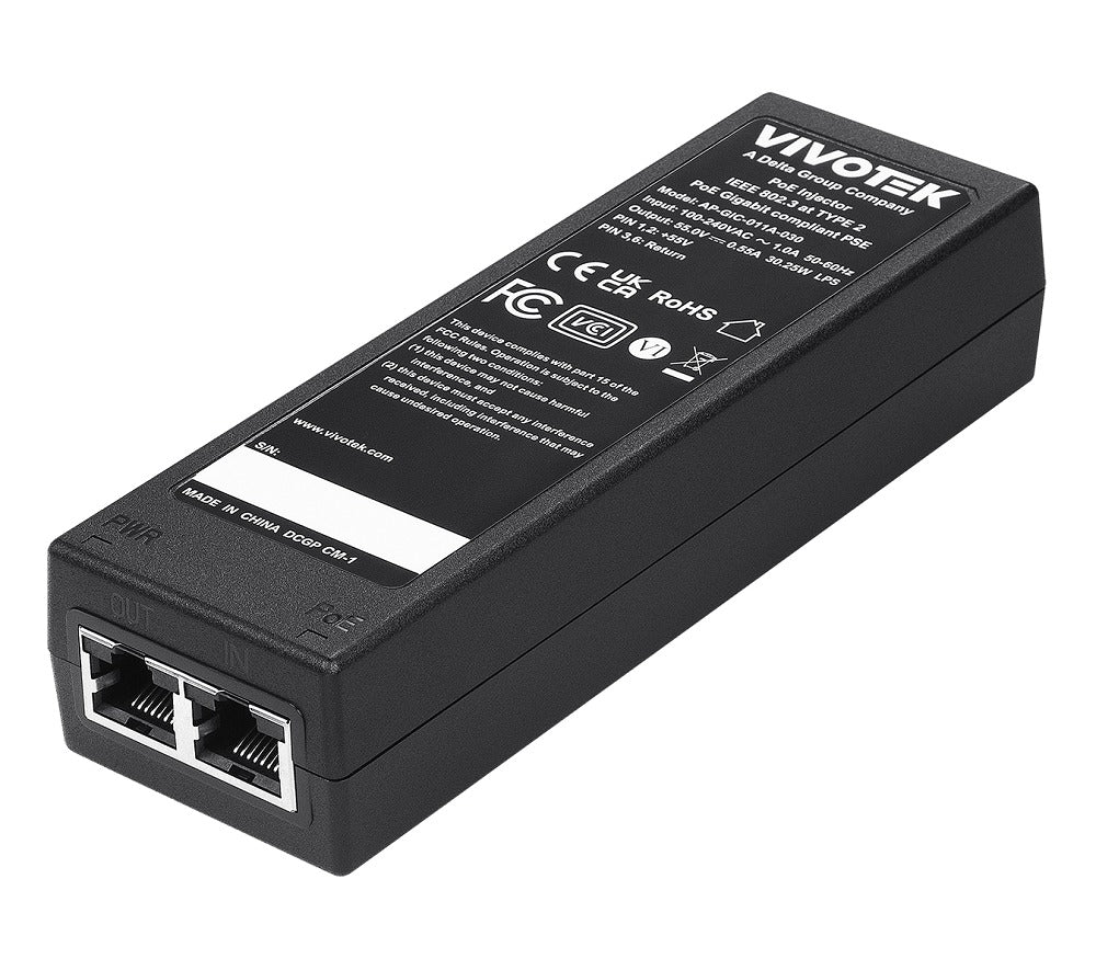 VIVOTEK AP-GIC-011A-030 Active PoE Injector for Network Devices