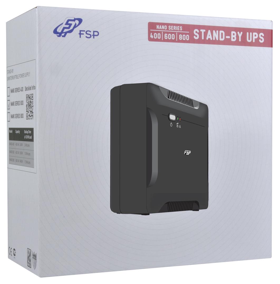FSP Nano 800 UPS - AC 110/120/220/230/240 V - 800 VA 9 Ah (PPF4800305)