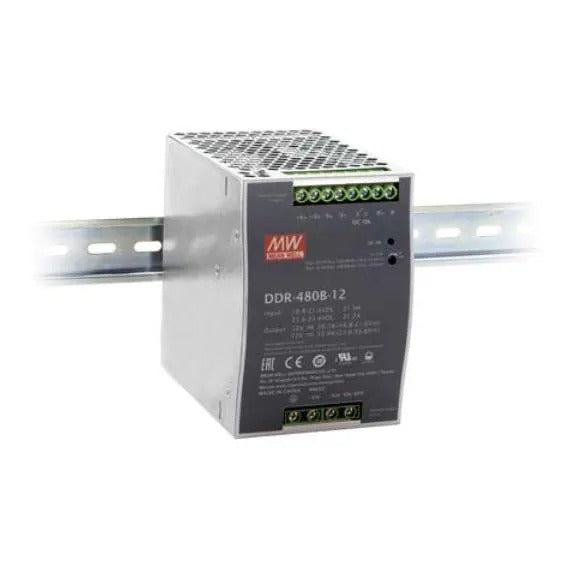 Mean Well DDR-480B-24 DC/DC Converter - 24 V - 20 A - 480 W (DDR-480B-24)