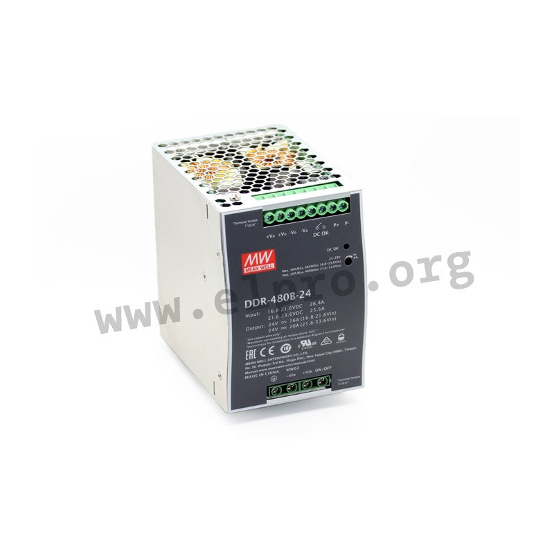 Mean Well DDR-480C-24 DC/DC Converter 24V 20A 480W - 1 Output
