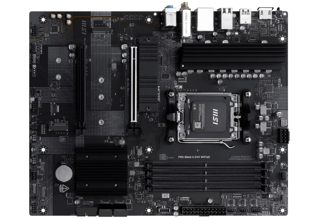 MSI PRO B840-S EVO WIFI6E - Motherboard - ATX - AMD B840 - AM5 - 256GB DDR5 7E93-001R