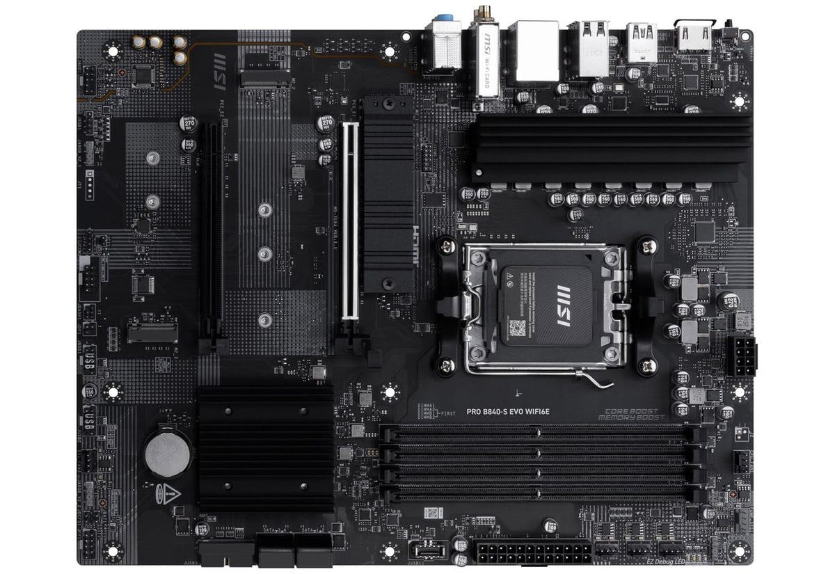 MSI PRO B840-S EVO WIFI6E - Motherboard - ATX - AMD B840 - AM5 - 256GB DDR5 7E93-001R