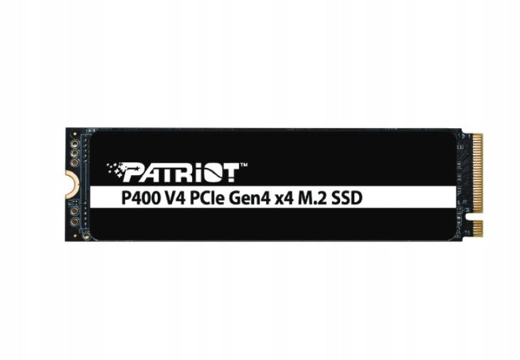 PATRIOT P400 V4 SSD, 500GB, M.2 2280 PCIe Gen 4x4, 6200/5200 MB/s, Black, Heatsink (P400VP500GM28H)
