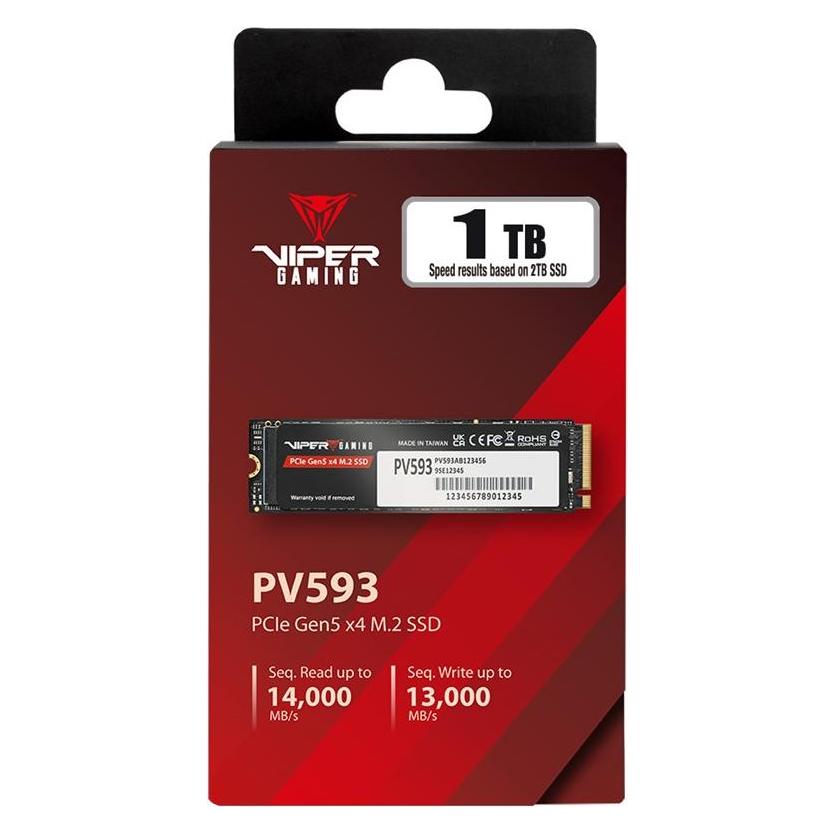 PATRIOT PV593P2TBM28HPV593 Viper 2TB M.2 2280 PCIe Gen5 x4 SSD (PV593P2TBM28H) 2280PCIE x4SSD