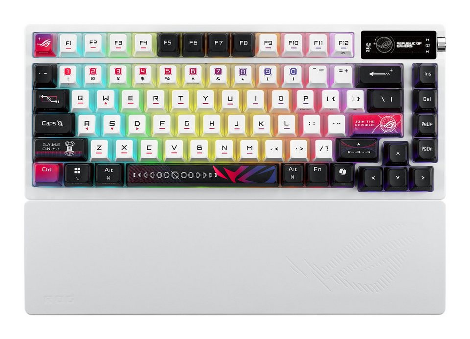 ASUS ROG Azoth X CH Keyboard - 75% Layout, Hot-Swap ROG NX V2 Switches, Tri-Mode - Model 90MP044F-BKWA30