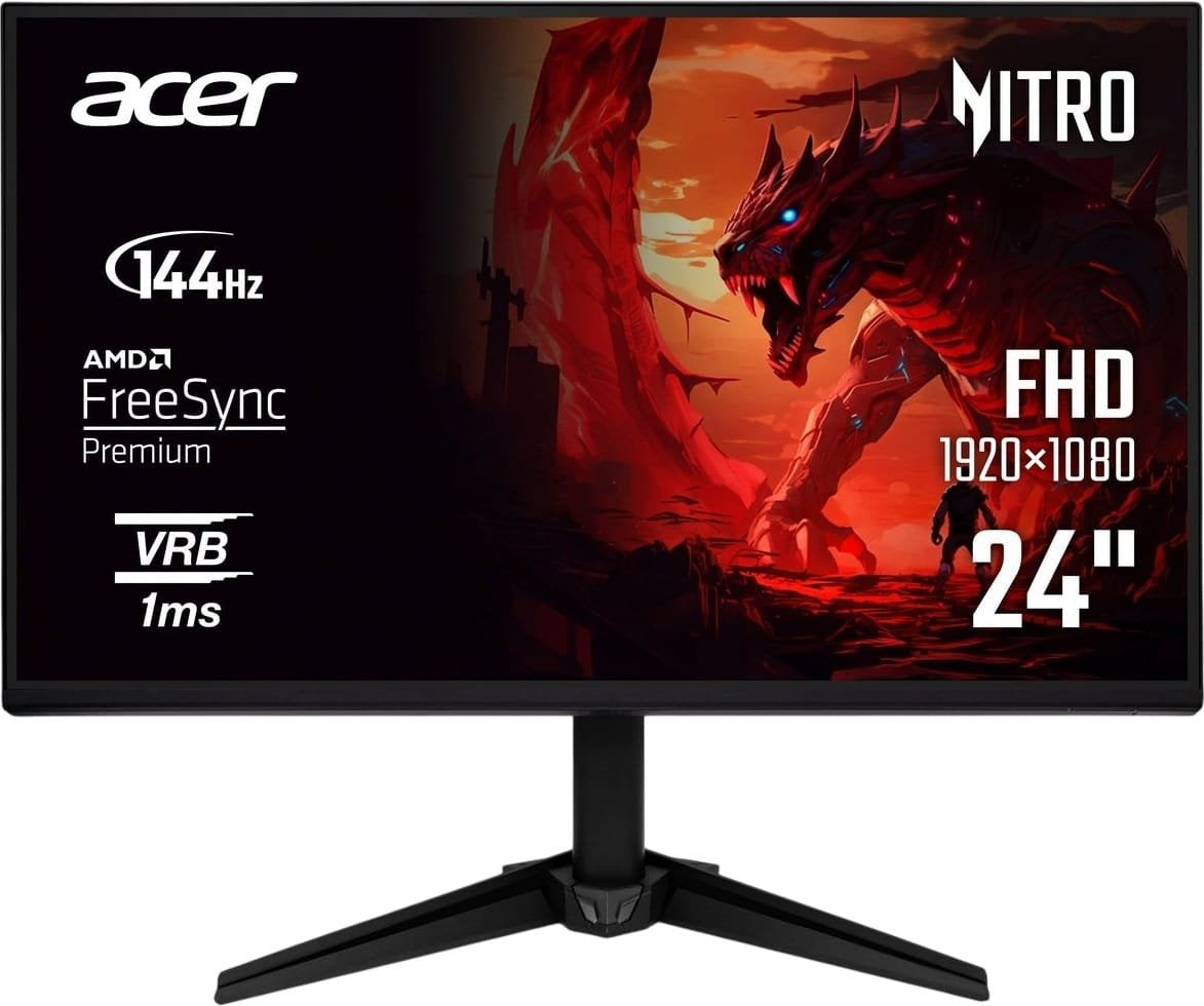 Acer | Nitro QG241Y P6 | 24   | IPS | FHD | 16:9 | 144 Hz | 1 ms | 1920 x 1080 pixels | 250 cd/m2 | Black