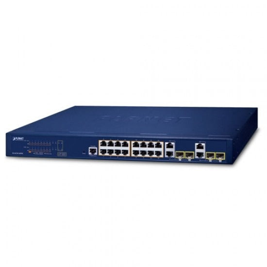 Planet GS-4210-16P4C Managed L2+ Gigabit Ethernet PoE Switch (1U, Black)
