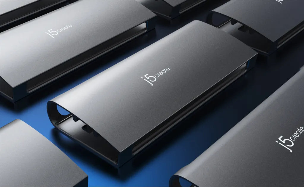 j5create Eco-friendly USB-C to 4-Port Type-C & Type-A Gen 2 Hub - USB 3.2 Gen 1 - Blue - JCH342EC-N