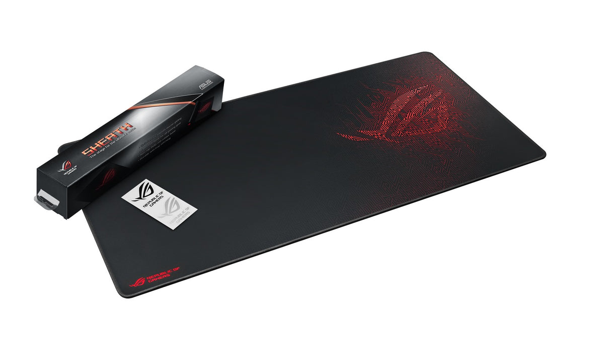 ASUS ROG Sheath Gaming Mousepad, Extra-Large, Non-Slip Base, 900 x 440 x 3 mm (90MP00K1-B0UA00)