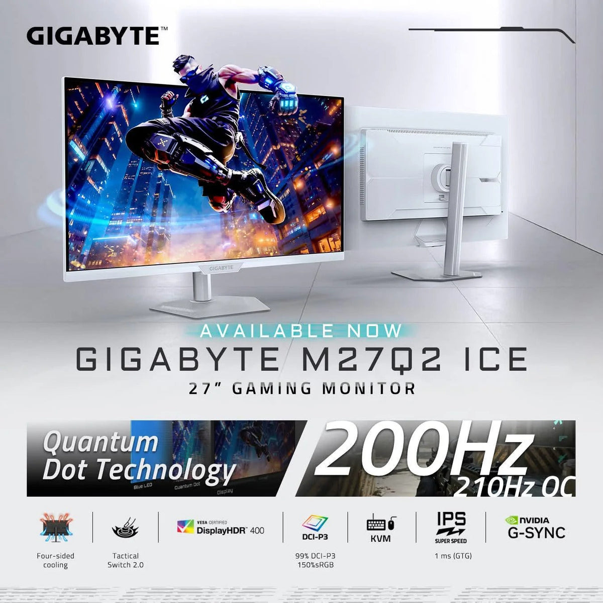 Gigabyte M27Q2 QD Monitor 27" LCD