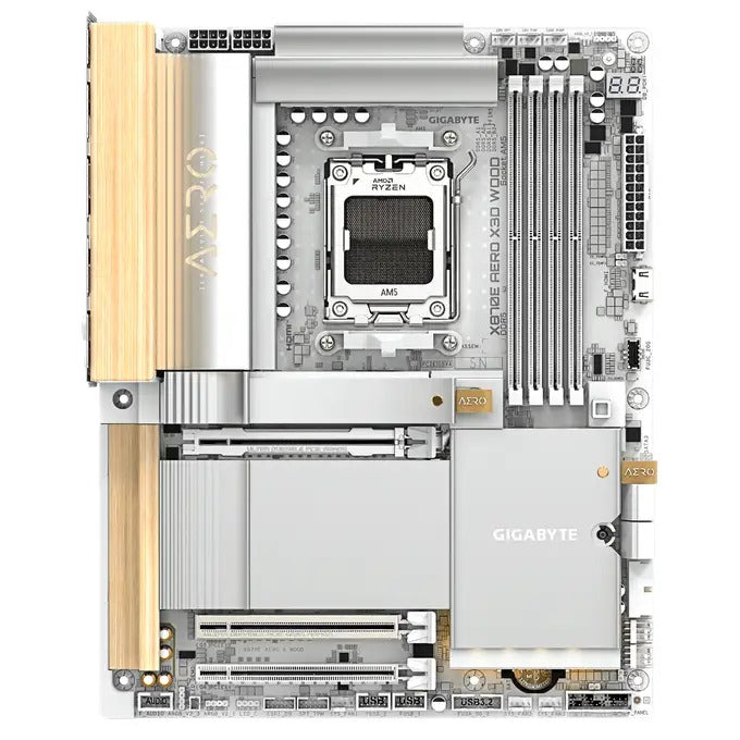 Gigabyte X870E AERO X WOOD AM5 ATX DDR5 Motherboard (X870E AERO X WOOD) Zen4
