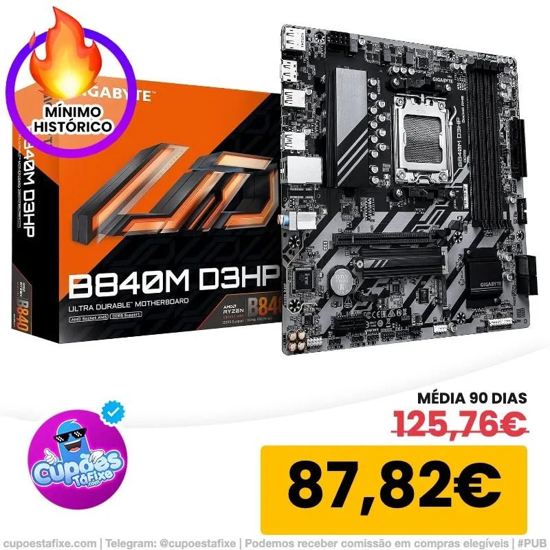 Gigabyte B840M D3HP Motherboard B840 AM5 mATX DDR5