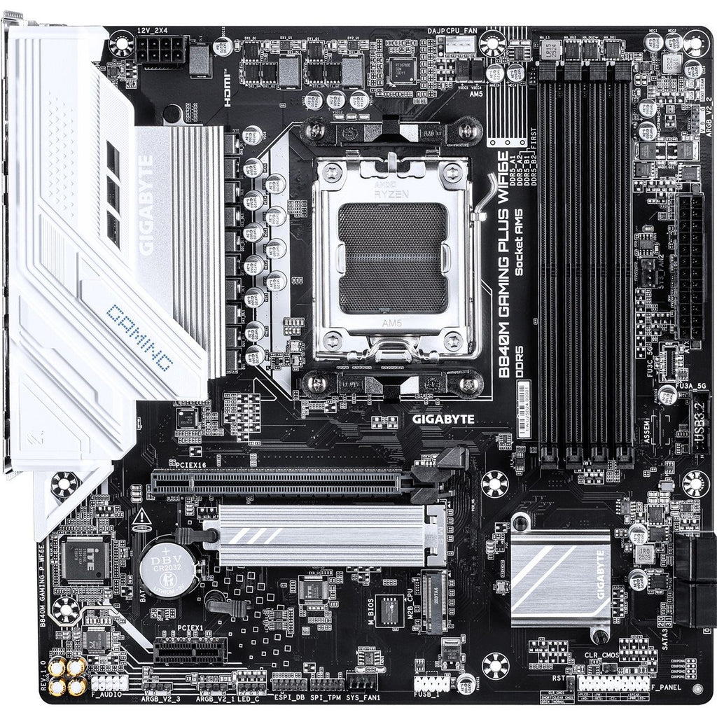 Gigabyte B840M Gaming Plus WiFi6E Motherboard AM5 mATX DDR5 - Model B840M GAMING P WF6E