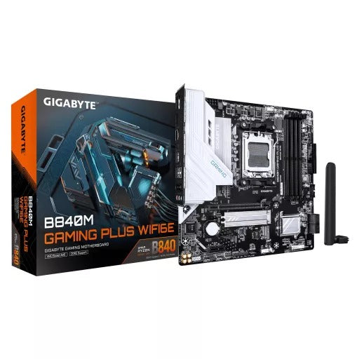 Gigabyte B840M Gaming Plus WiFi6E Motherboard AM5 mATX DDR5 - Model B840M GAMING P WF6E