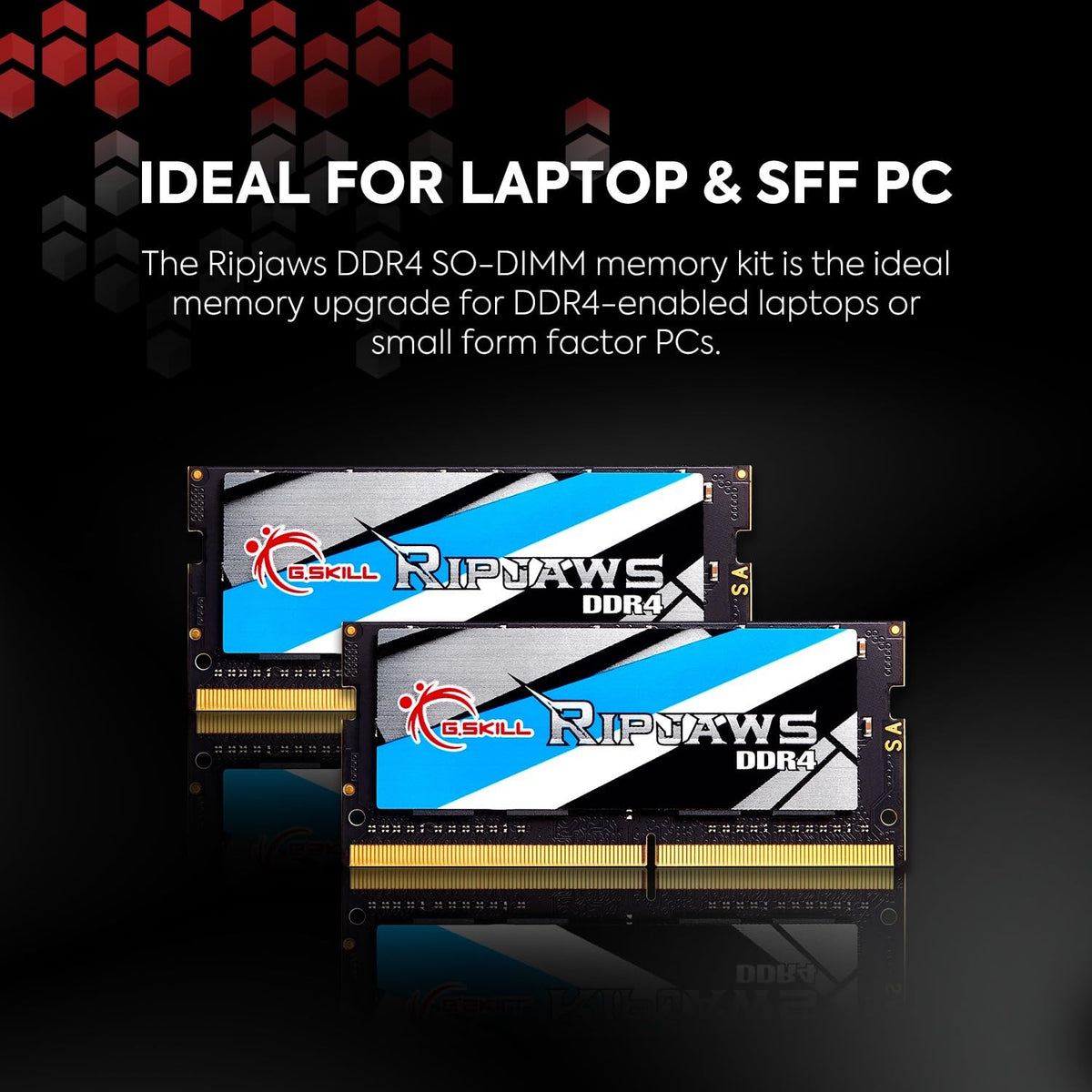 G.Skill Ripjaws DDR4 Module - 8 GB - SO DIMM 260-PIN - 2400 MHz/ PC4-19200 - CL16 F4-2400C16S-8GRS