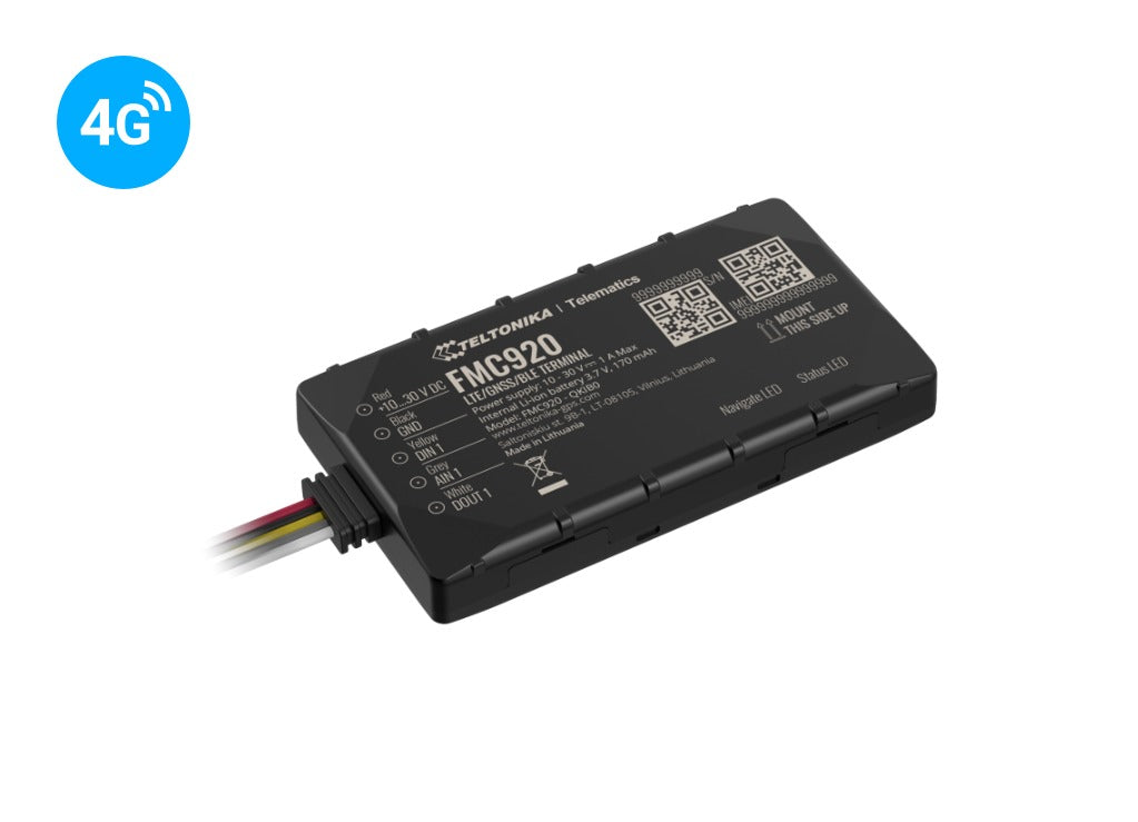 Teltonika FMC920 - GPS/GLONASS/GALILEO/BeiDou/QZSS Tracking Device - 128MB (FMC9202M5M01)