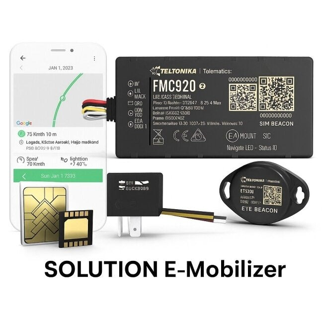 Teltonika FMC920 - GPS/GLONASS/GALILEO/BeiDou/QZSS Tracking Device - 128MB (FMC9202M5M01)