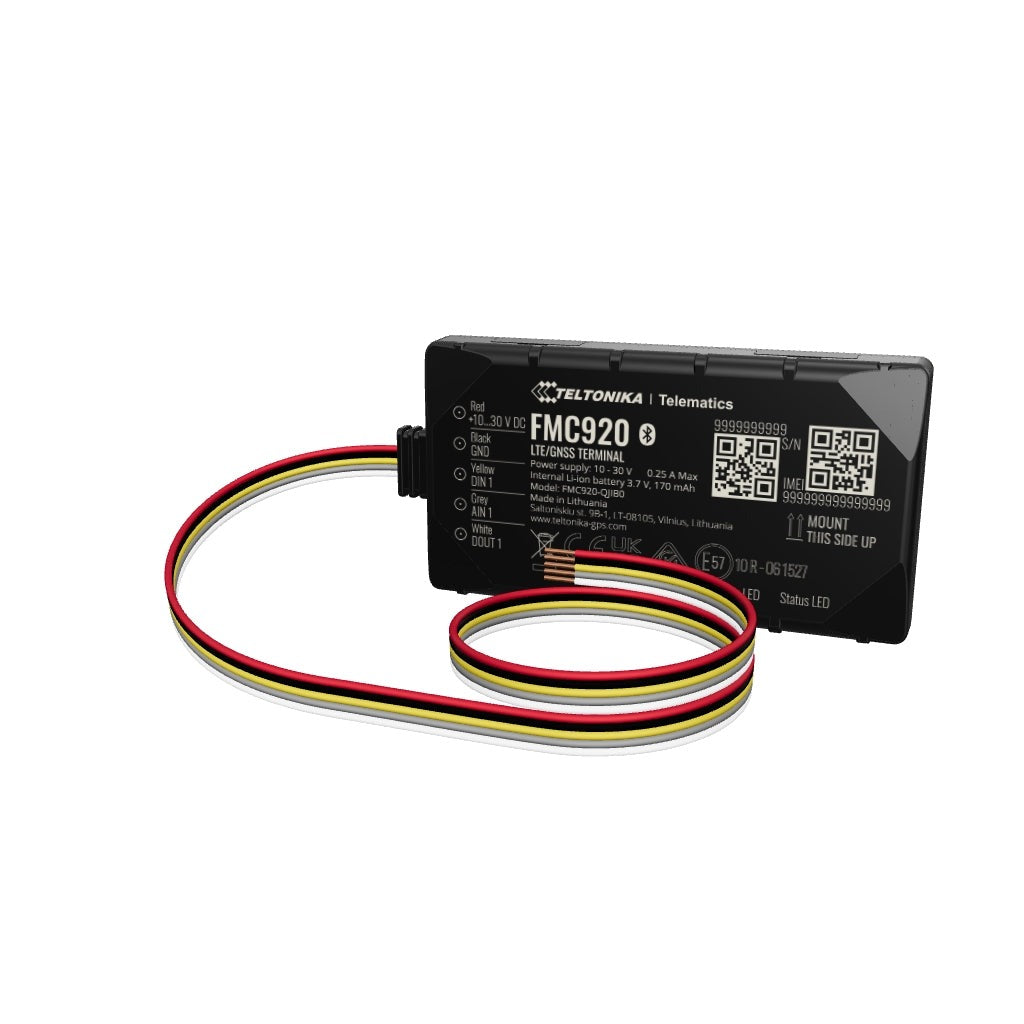 Teltonika FMC920 - GPS/GLONASS/GALILEO/BeiDou/QZSS Tracking Device - 128MB (FMC9202M5M01)