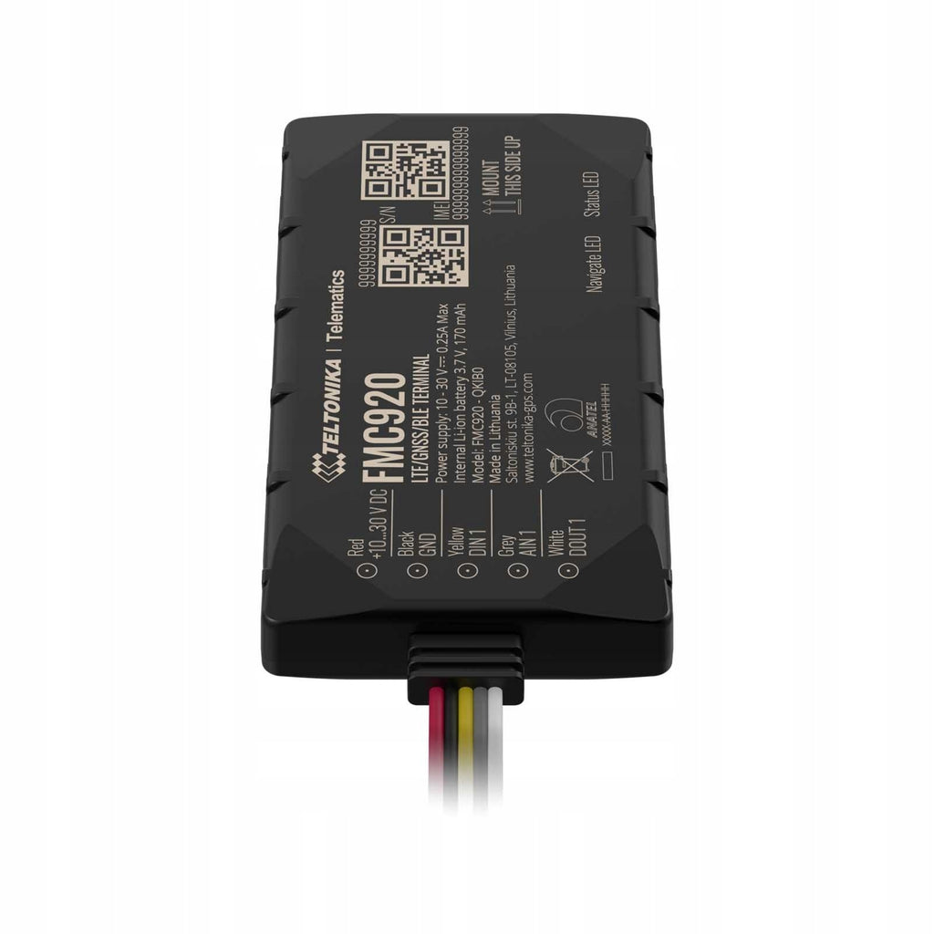 Teltonika FMC920 - GPS/GLONASS/GALILEO/BeiDou/QZSS Tracking Device - 128MB (FMC9202M5M01)
