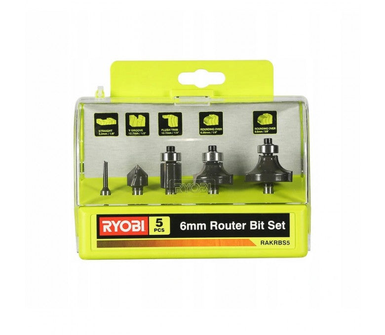 RYOBI Router Bit Set 5 Pieces 260 g 5132003828