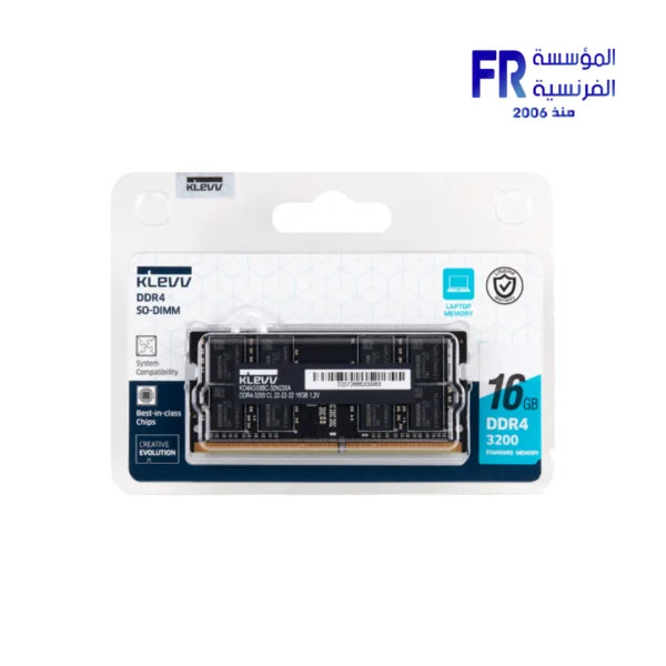 Klevv 16 GB DDR4 RAM SO-DIMM PC3200 KLEVV Cl22 - 16 GB - DDR4 (KD4AGSA80-32N220A) DDR4-RAM