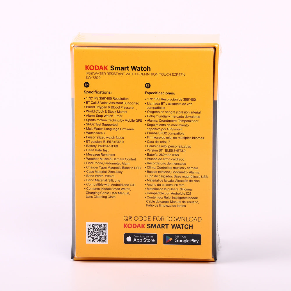 Kodak Smart Watch SW-7209 Black (SW-7209)