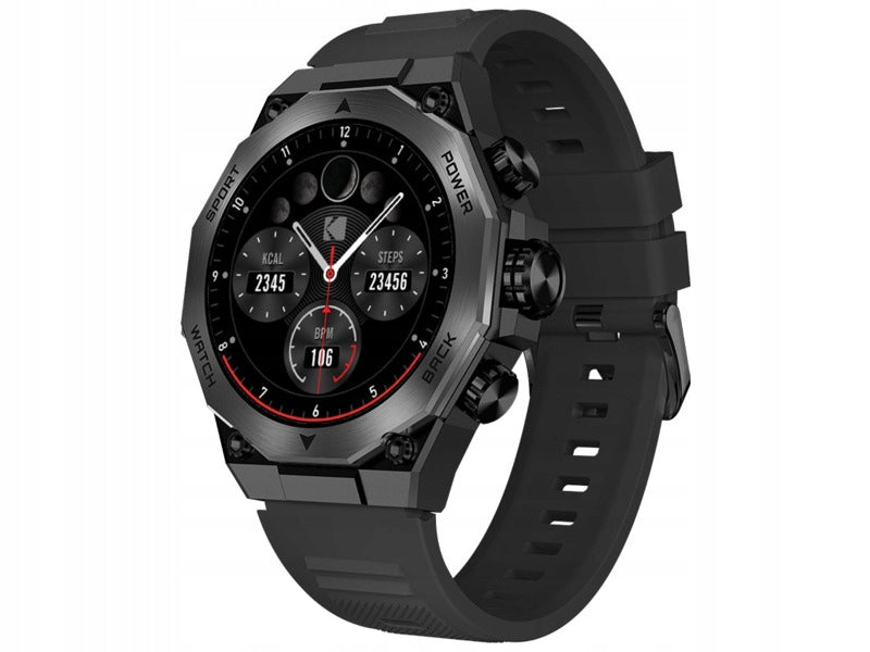 Kodak Smart Watch SW-7215 - Black, 1.72" HD Touch Display, Health Monitoring Features