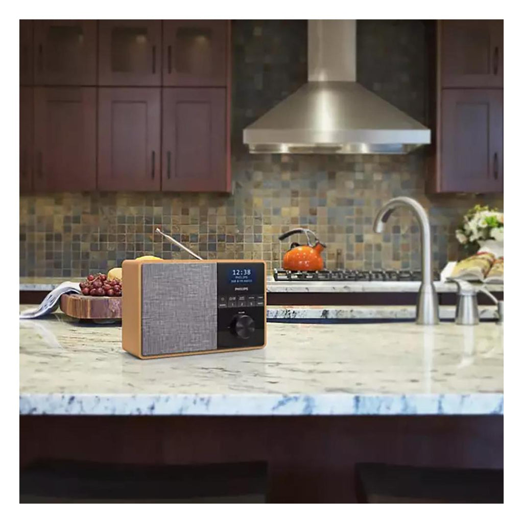 Philips TAR5505 Portable DAB Radio - 5 Watts - Light Wood (TAR5505/10)