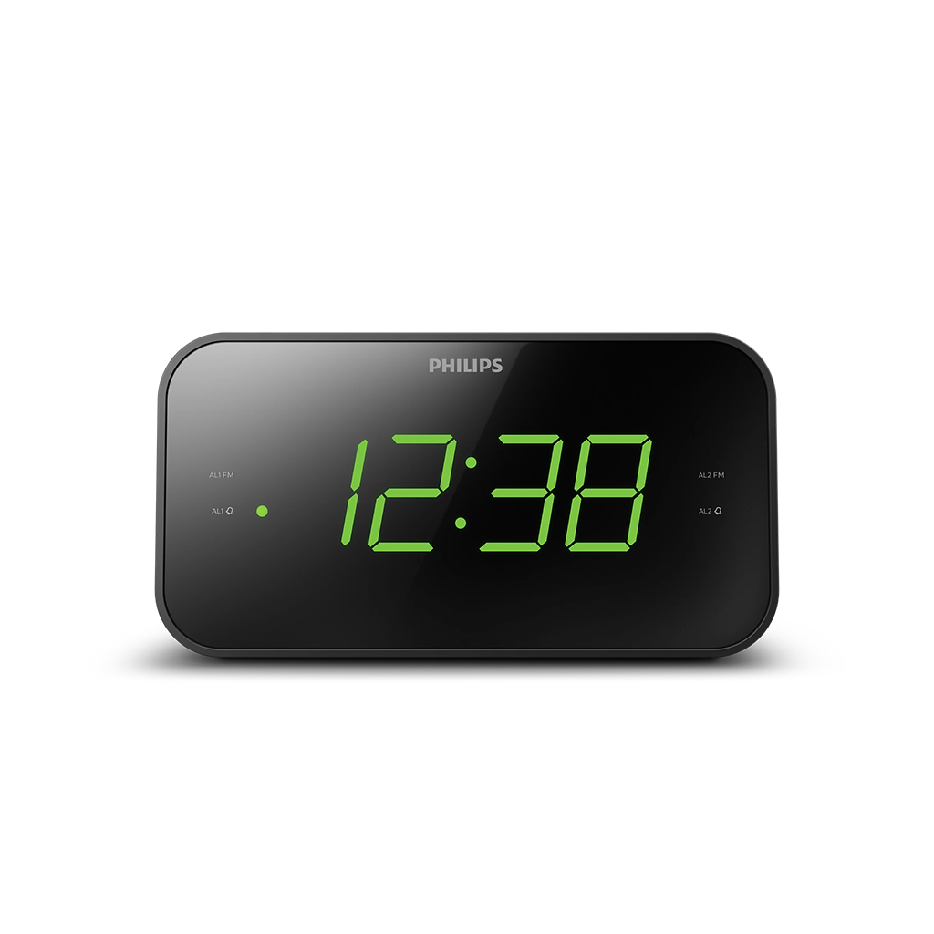 Philips TAR3306/12 FM Radio Alarm Clock with Dual Alarm Times