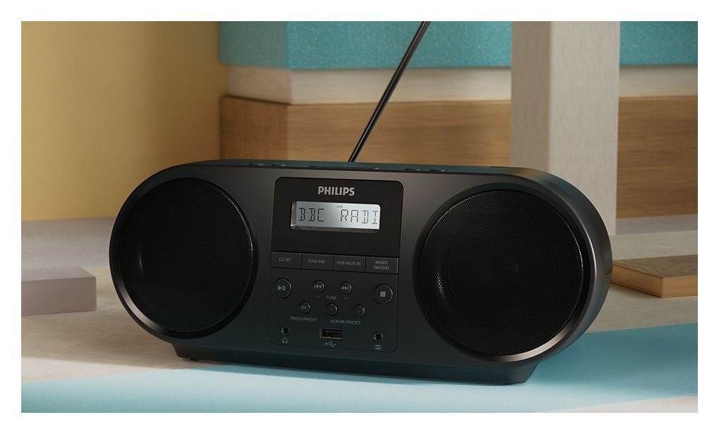 Philips TAZ6000/10 Portable CD Player with Bluetooth