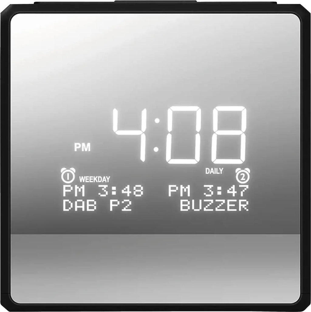 Philips TAR4600/10 Digital Radio Alarm Clock - DAB+/DAB/FM, USB Charging Port, LCD Display, Black