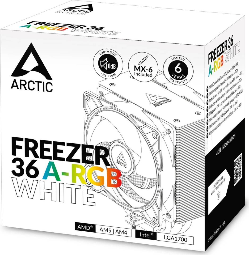 ARCTIC Kühler Freezer 36 A-RGB SI (White) (AOCPU00014A)