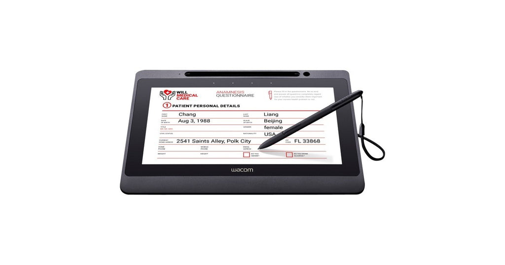 Wacom DTU-1141B - Digitizer with LCD Display - 22.32 x 12.56 cm - Black (DTU1141B-CH2) USB2.0