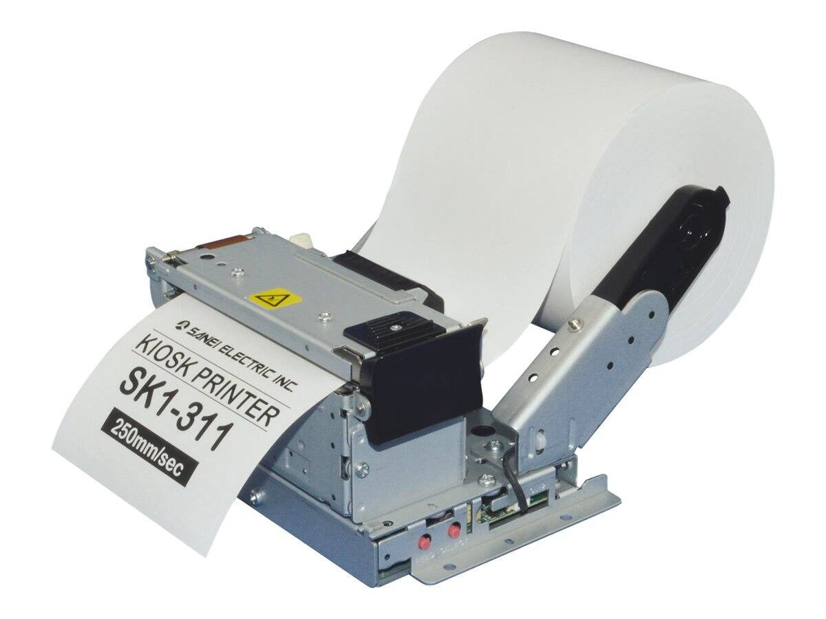 Sanei SK1-311SF4-Q-M-SP Receipt Printer - Direct Thermal - Roll (8.3 cm) - 203 dpi - USB, Serial - Cutter