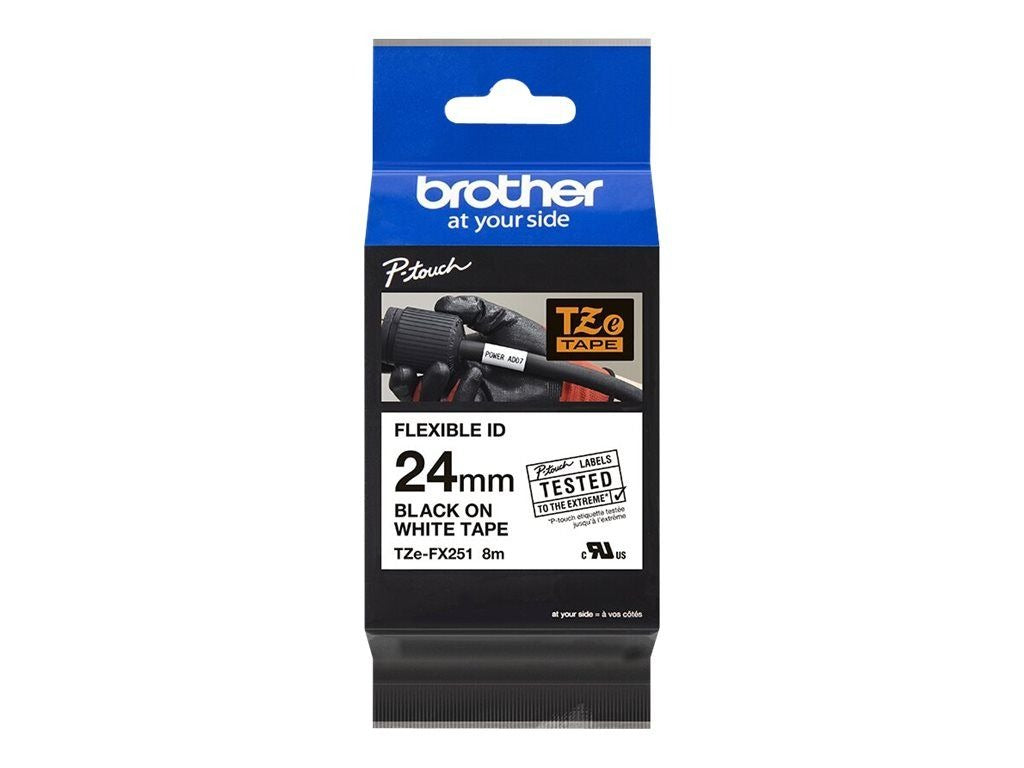 Brother TZe M951 Laminated Tape, Black on Silver, 2.4 cm x 8 m, for P-Touch 24XX, 2500, 27XX, 350,3600, 550,7500, 7600,9200, 9500,9600, 9700,9800 TZEM951