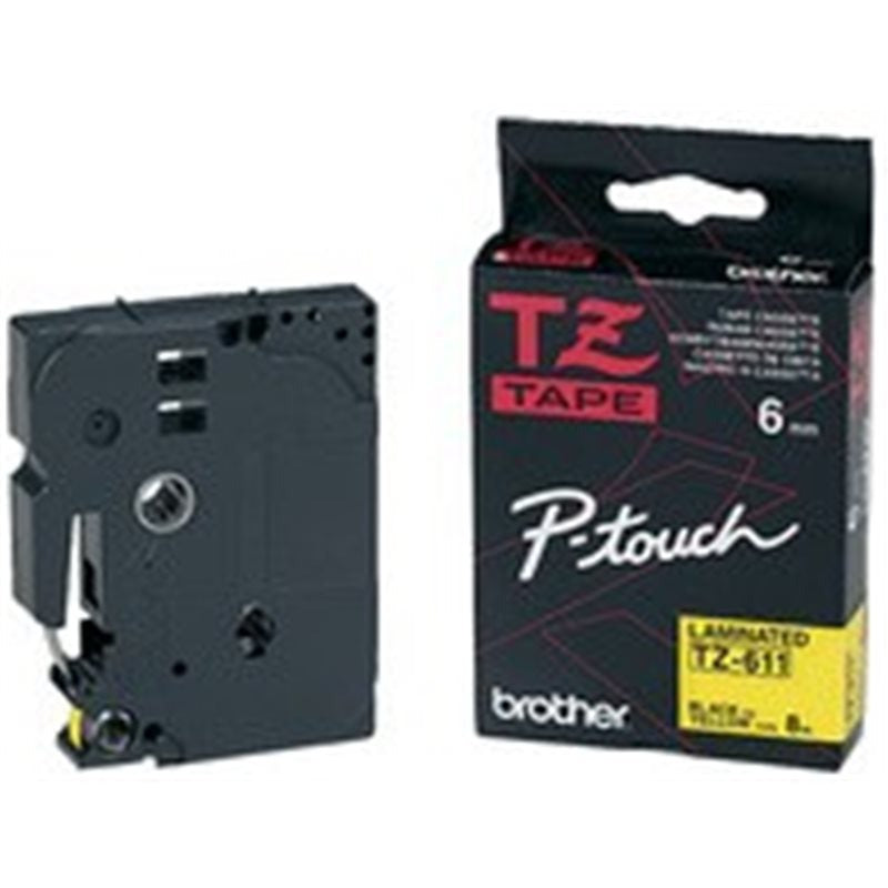 Brother TZe M951 Laminated Tape, Black on Silver, 2.4 cm x 8 m, for P-Touch 24XX, 2500, 27XX, 350,3600, 550,7500, 7600,9200, 9500,9600, 9700,9800 TZEM951