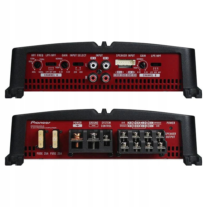Pioneer GM-A6704 Car Audio Amplifier A/B 4 Channels 1000W