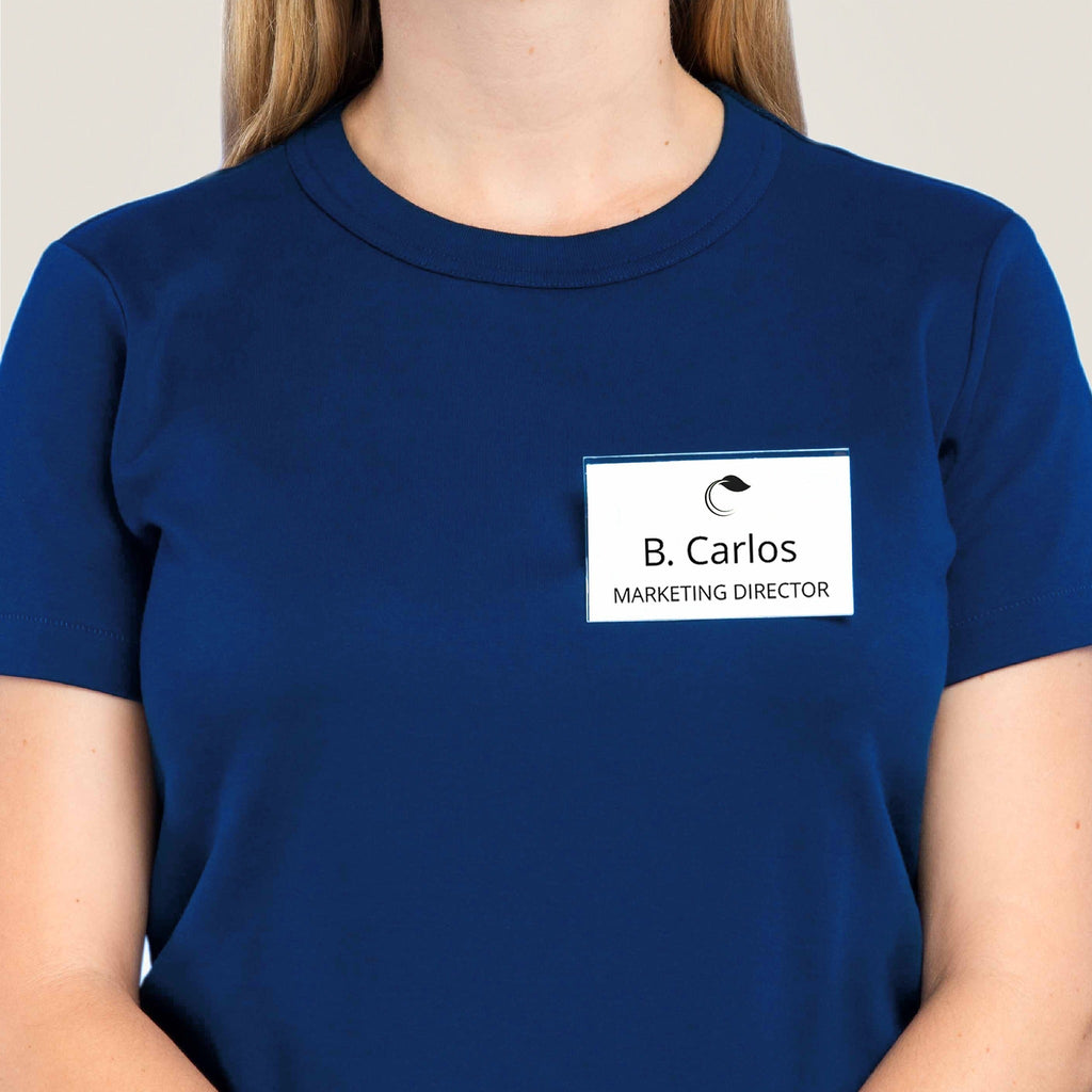 AVERY Name Badge with Clip 90 x 54 mm Transparent PVC-Free 1 Piece 4820.FR