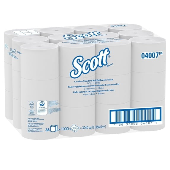 Scott Essential 2-Ply Paper Towels - 4,000 Towels - Interfold Design (6666)