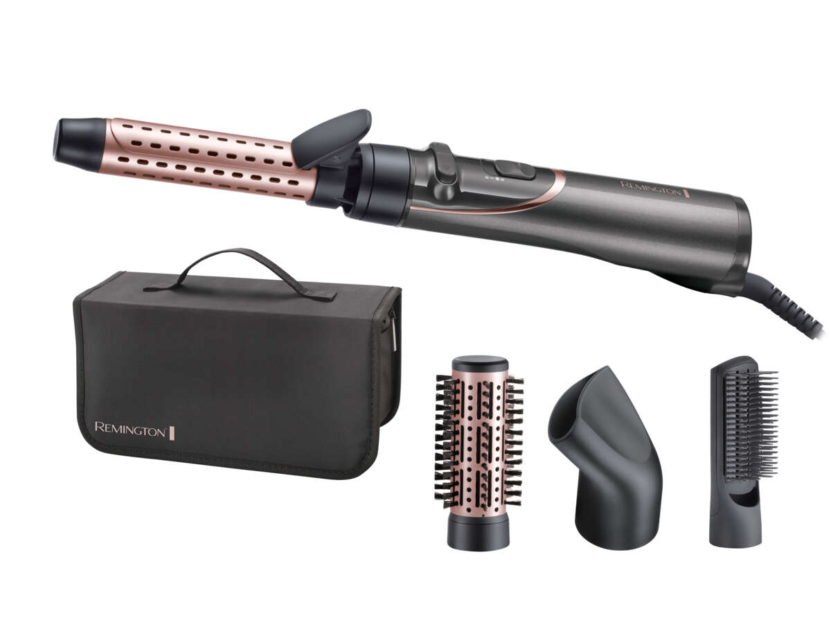 Remington AS8606 Rotating Hot Air Brush, 800W, with Interchangeable Attachments