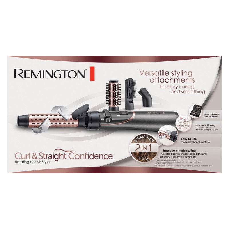 Remington AS8606 Rotating Hot Air Brush, 800W, with Interchangeable Attachments