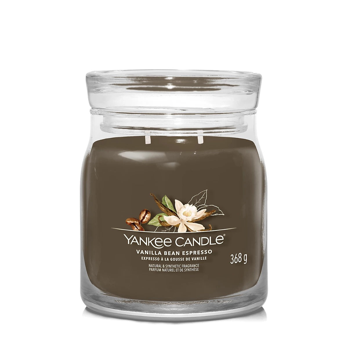 YANKEE Home Medium Candle Vanilla Bean Espresso