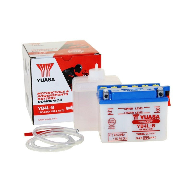 Yuasa Motorcycle Battery YB4LB DC 12V 4Ah (YB4LBDC)